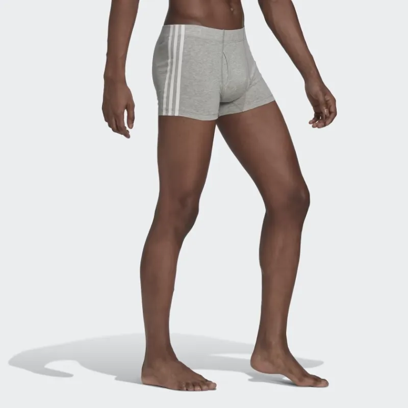 Adidas Originals COMFORT FLEX COTTON 3-STRIPES TRUNK BRIEFS Underpants Men's 3 Pack-3