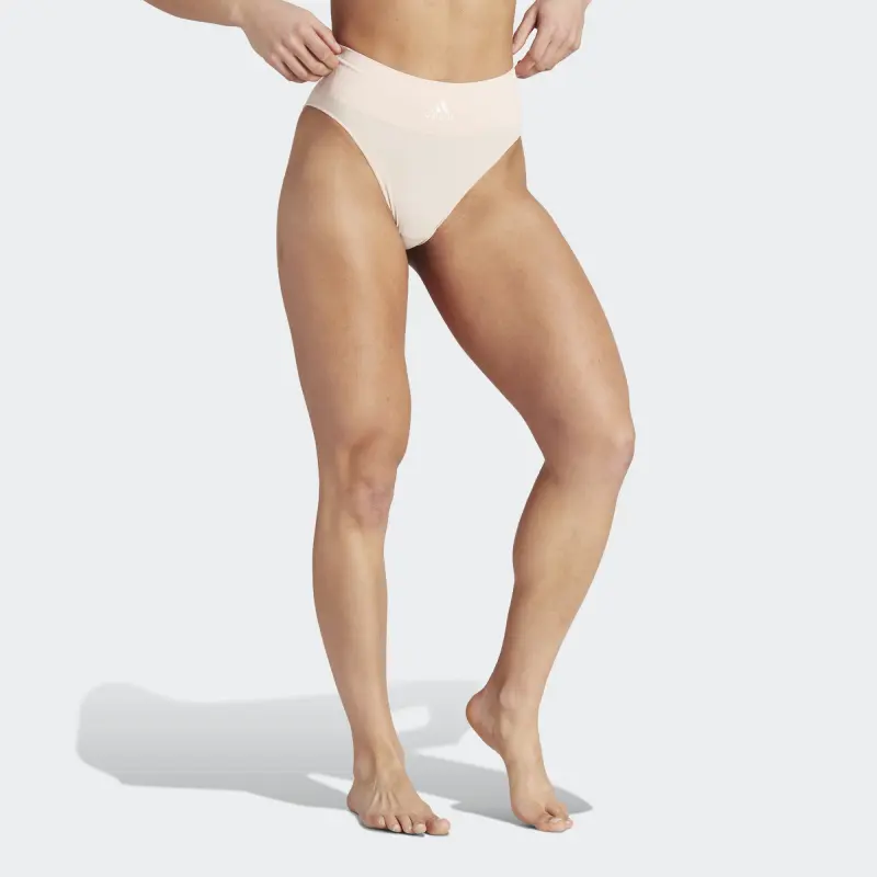 Adidas ACTIVE SEAMLESS MICRO-STRETCH HI-LEG UNDERWEAR Underpants Women's 1 Pack Pink-2