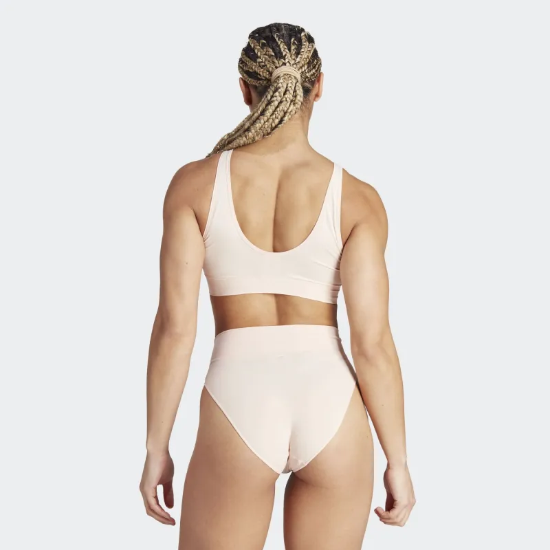 Adidas ACTIVE SEAMLESS MICRO-STRETCH SCOOP LOUNGE BRA Bra Women's Pink-3