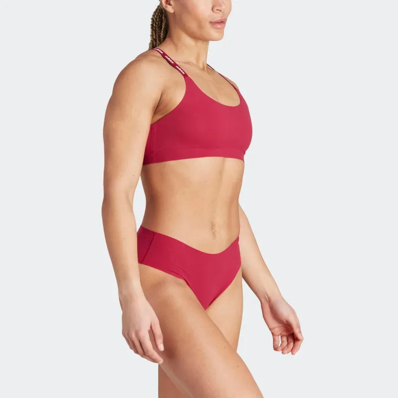 Adidas ACTIVE MICRO-FLEX SCOOP LOUNGE BRA Bra Women's Burgundy-3