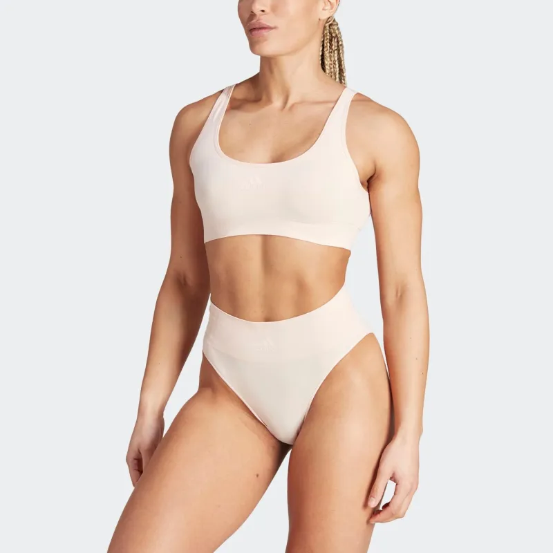 Adidas ACTIVE SEAMLESS MICRO-STRETCH SCOOP LOUNGE BRA Bra Women's Pink-2