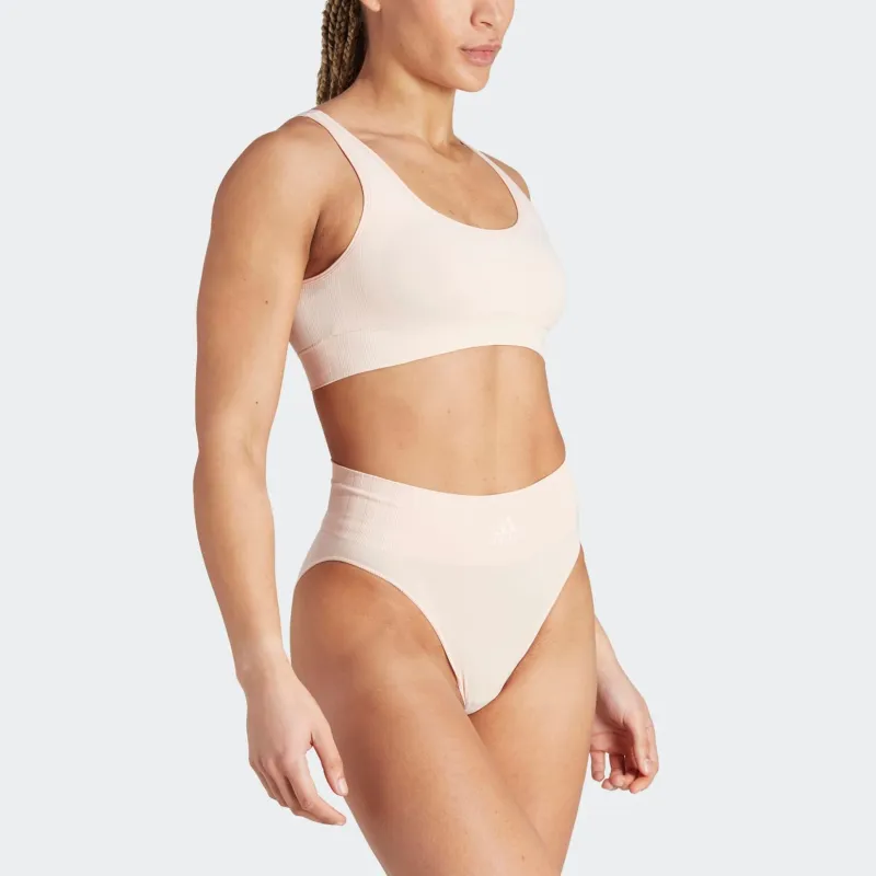 Adidas ACTIVE SEAMLESS MICRO-STRETCH SCOOP LOUNGE BRA Bra Women's Pink-4