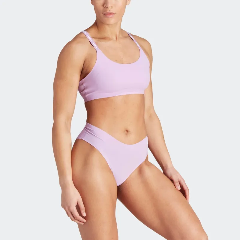 Adidas ACTIVE MICRO-FLEX SCOOP LOUNGE BRA Bra Women's Lilac-3
