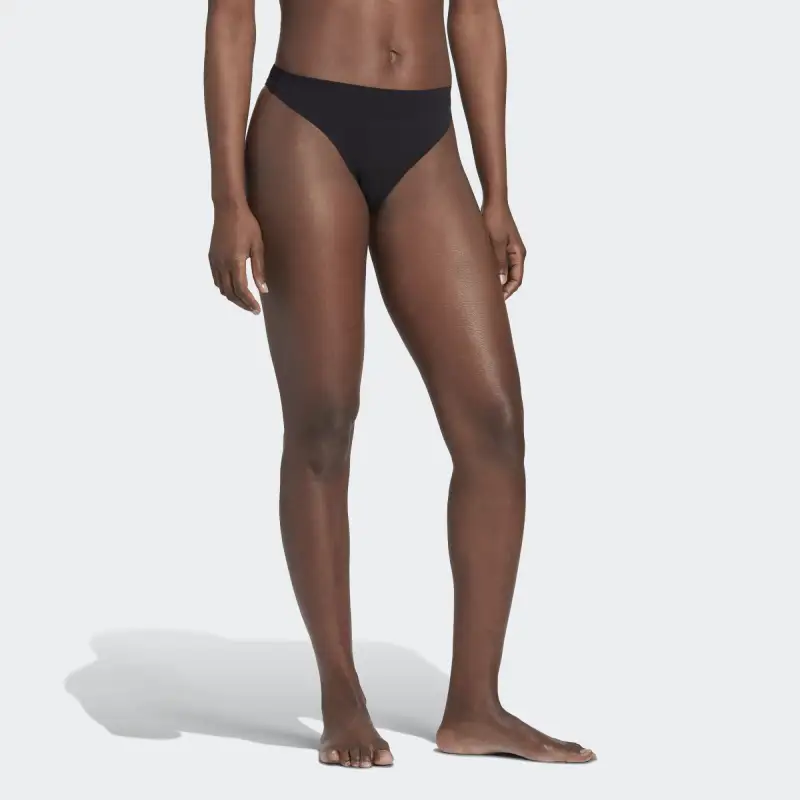 Adidas ACTIVE MICRO-FLEX THONG UNDERWEAR Underpants Women's 1 Pack Black-3