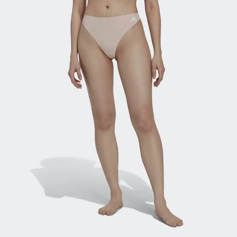 Adidas ACTIVE MICRO-FLEX THONG UNDERWEAR Underpants Women's 1 Pack Light Pink-2