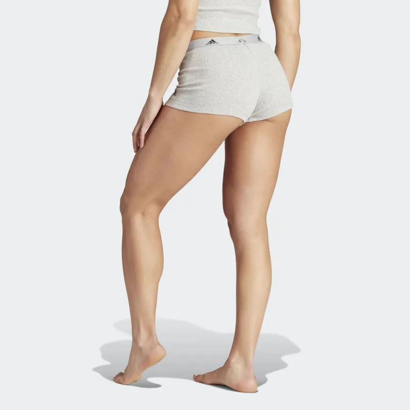 Adidas ACTIVE FLEX RIBBED SHORT PANT UNDERWEAR Underpants Women's 1 Pack Medium Gray-1