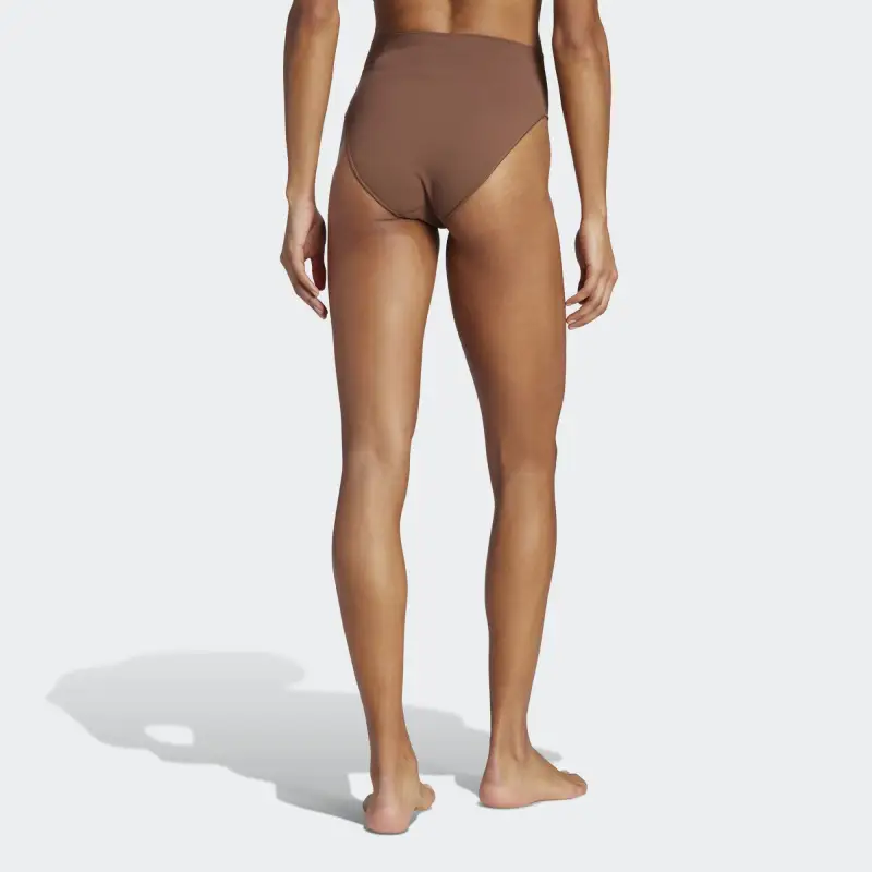 Adidas ACTIVE SEAMLESS MICRO STRETCH HIGH LEG BRIEF UNDERWEAR Underpants Women's 1 Pack Coffee-1