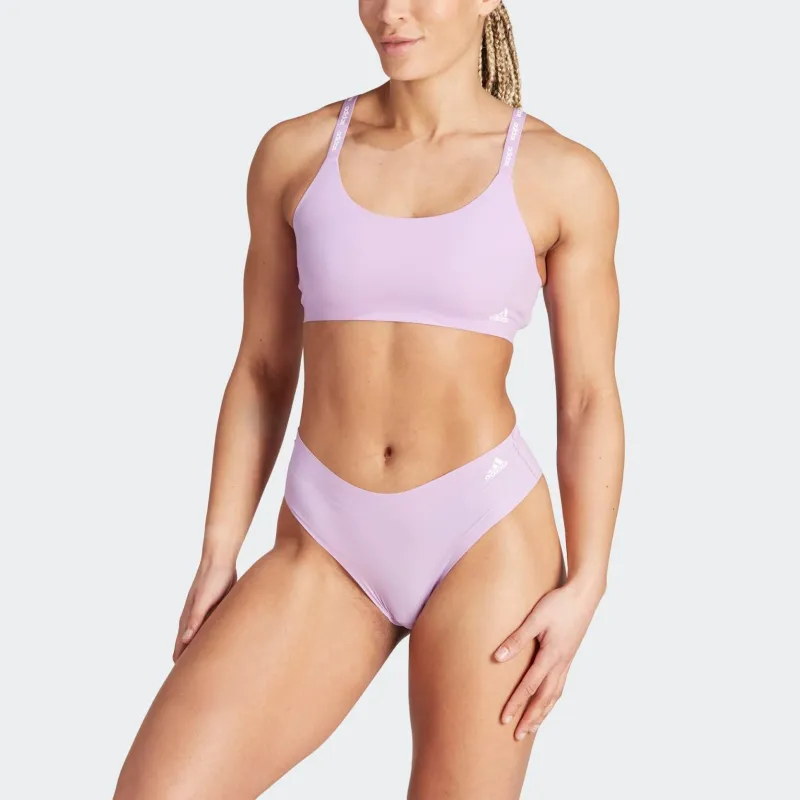 Adidas ACTIVE MICRO-FLEX SCOOP LOUNGE BRA Bra Women's Lilac-2