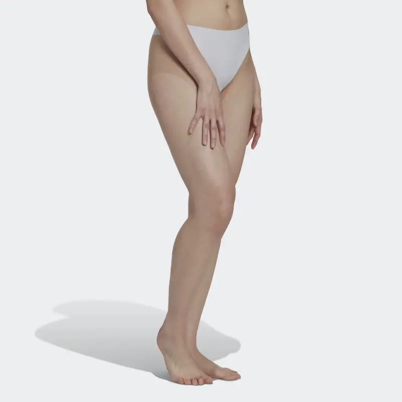 Adidas ACTIVE MICRO-FLEX THONG UNDERWEAR Underpants Women's 1 Pack Light Gray-3