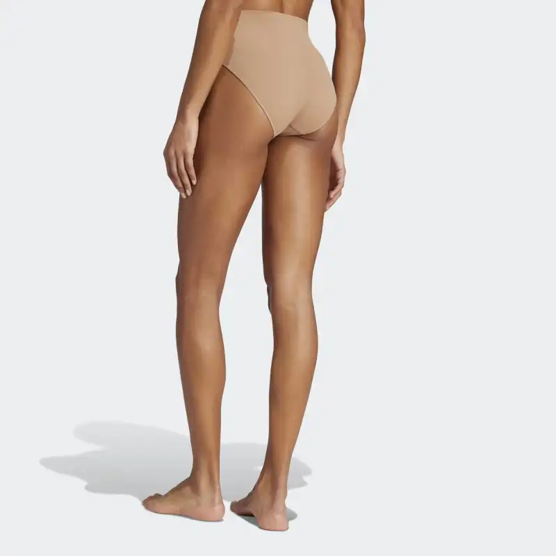 Adidas ACTIVE SEAMLESS MICRO STRETCH HIGH LEG BRIEF UNDERWEAR Underpants Women's 1 Pack Bronze-2