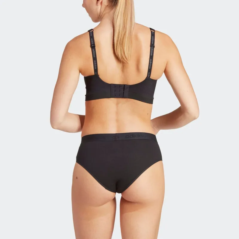 Adidas ACTIVE MICRO FLEX NAKED SEAMLESS TWO-PLY BRA Bra Women's Black-3