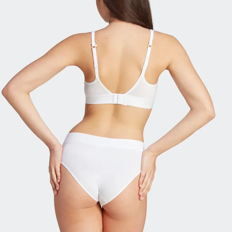 Adidas Originals ADICOLOR COMFORT FLEX COTTON BRALETTE UNDERWEAR Bra Women's White-4