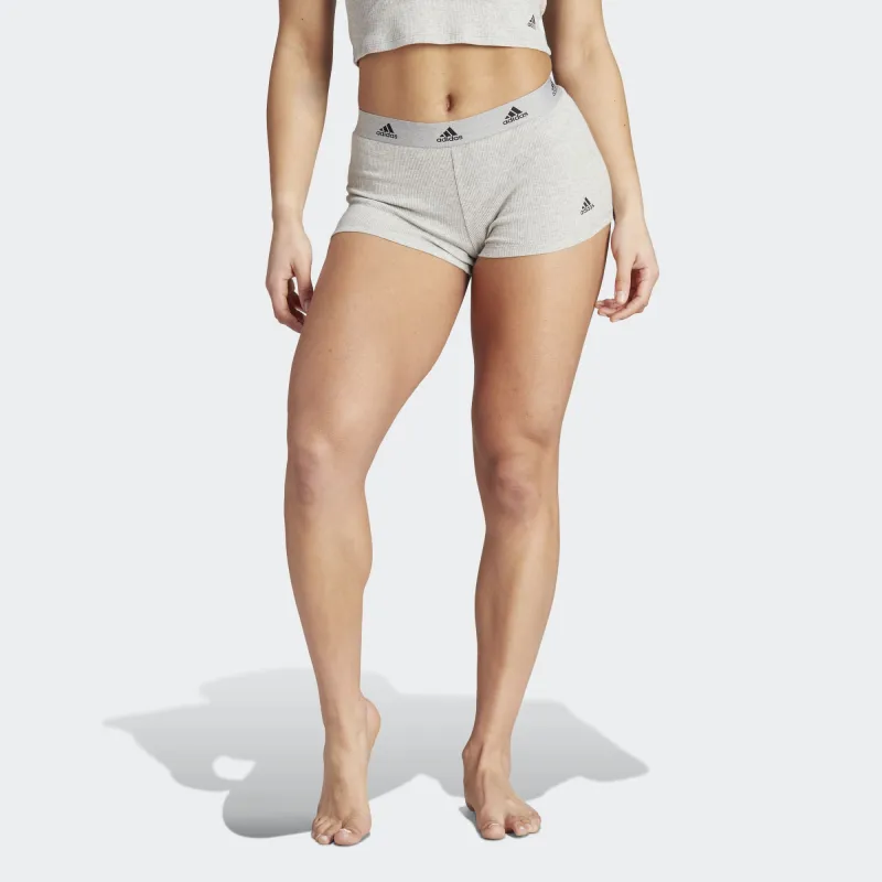 Adidas ACTIVE FLEX RIBBED SHORT PANT UNDERWEAR Underpants Women's 1 Pack Medium Gray-3