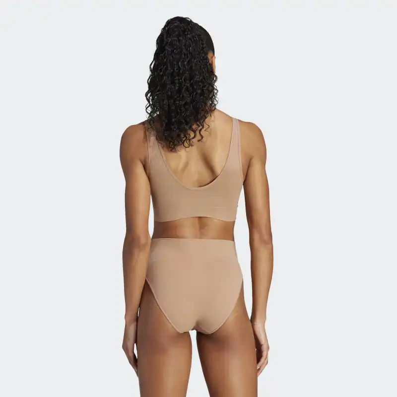Adidas ACTIVE SEAMLESS MICRO STRETCH LOUNGE BRA UNDERWEAR Bra Women's Bronze-3