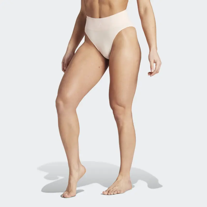 Adidas ACTIVE SEAMLESS MICRO-STRETCH HI-LEG UNDERWEAR Underpants Women's 1 Pack Pink-1