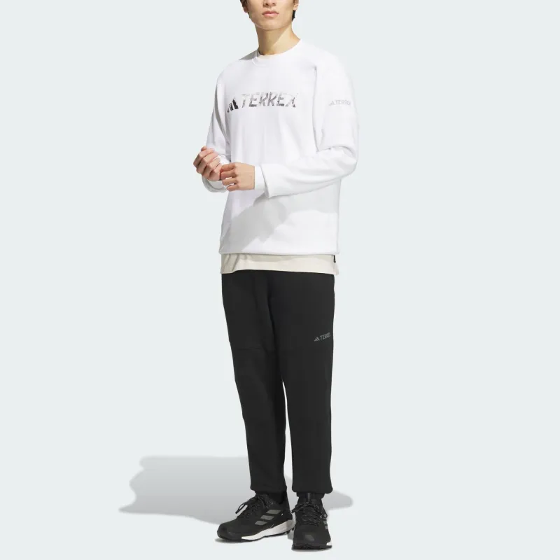Adidas FRENCH TERRY SWEAT TROUSERS Knitted Sports Pants Men's Black-1
