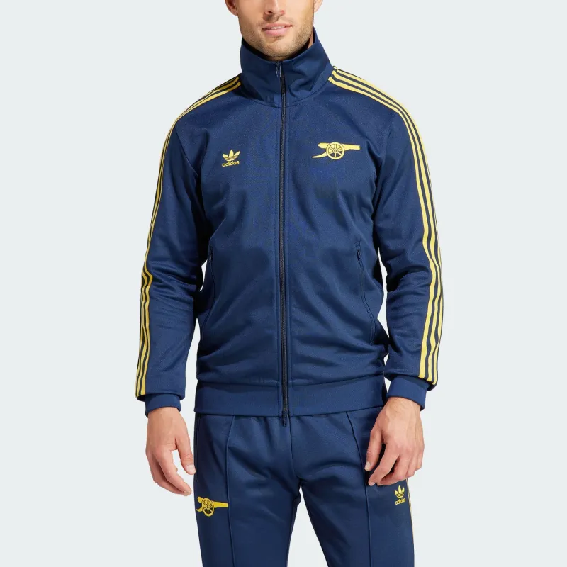 Adidas Originals ARSENAL BECKENBAUER TRACK TOP Jackets Coats Men's College Navy/Tribal Yellow-1