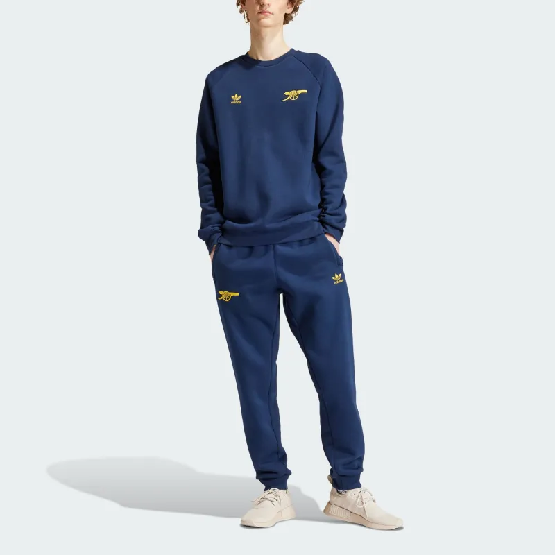 Adidas Originals Essential ARSENAL ESSENTIALS CREW SWEATSHIRT Men's College Navy/Tribal Yellow-1