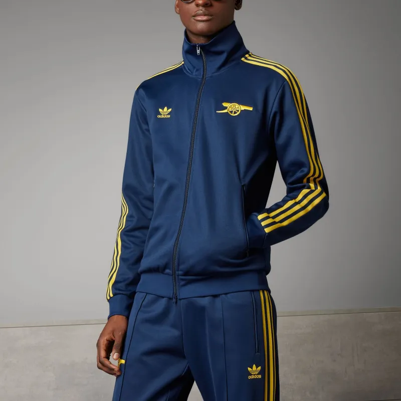 Adidas Originals ARSENAL BECKENBAUER TRACK TOP Jackets Coats Men's College Navy/Tribal Yellow-3