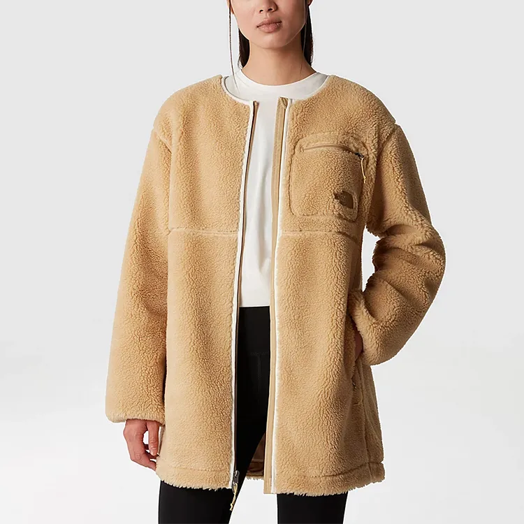 THE NORTH FACE EXTREME PILE Velvet feel Coat Women's Khaki-3