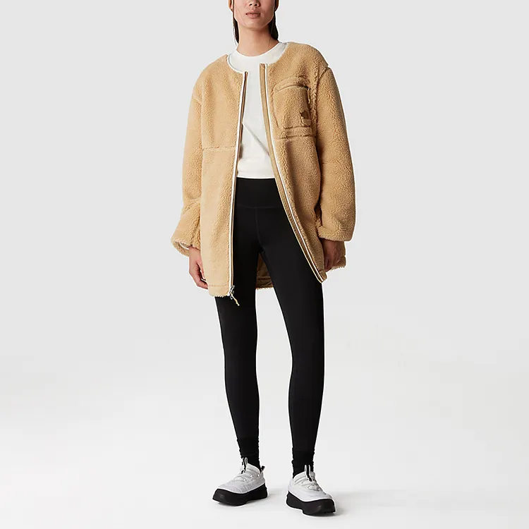 THE NORTH FACE EXTREME PILE Velvet feel Coat Women's Khaki-2