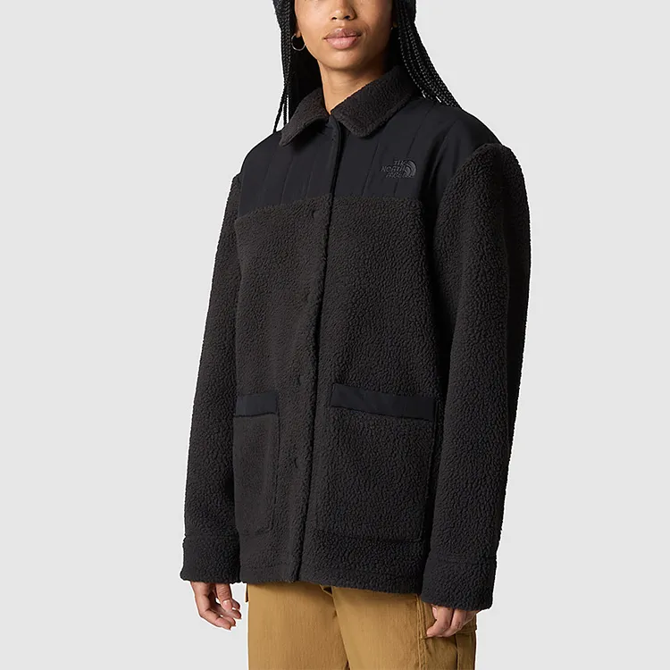 THE NORTH FACE CRAGMONT Velvet-feel Coat Women's Black-5
