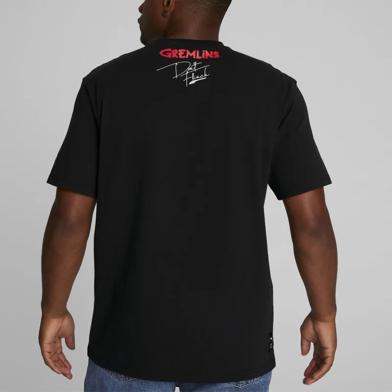 PUMA T shirt HOOPS X GREMLINS T Shirt Men's Black-4