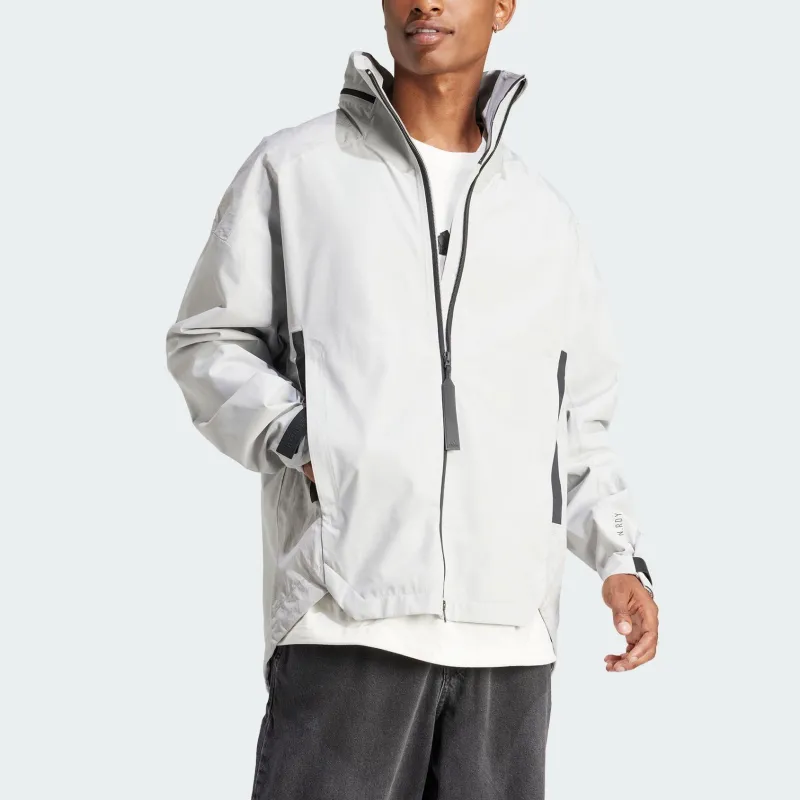 Adidas MYSHELTER REFLECTIVE RAIN.RDY Jackets Coats Men's Light Gray-3