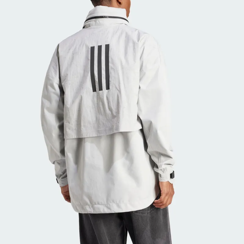 Adidas MYSHELTER REFLECTIVE RAIN.RDY Jackets Coats Men's Light Gray-4
