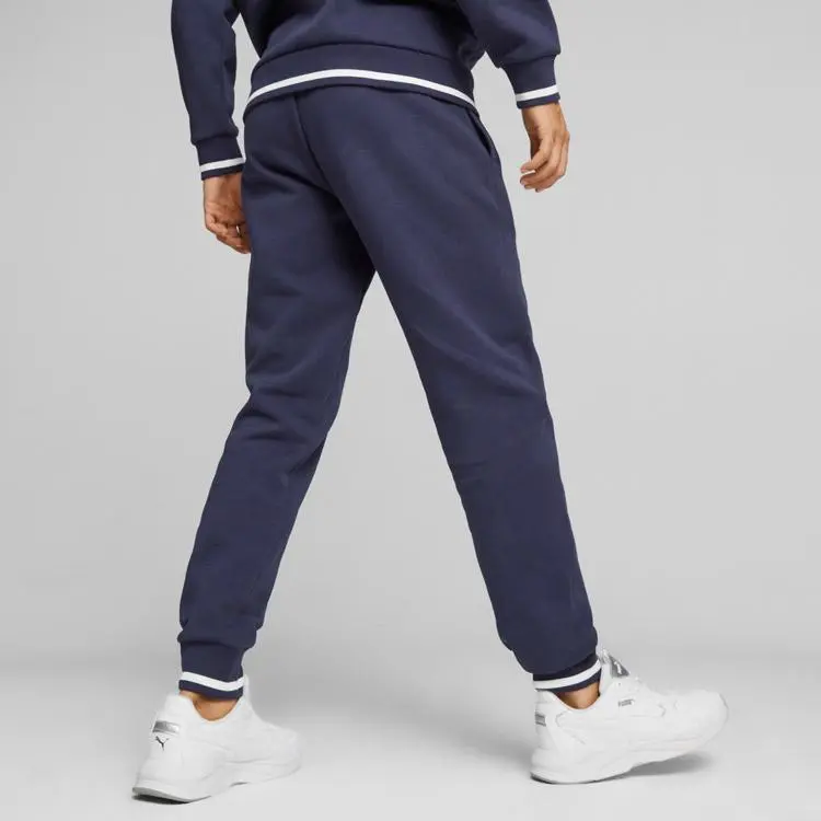 PUMA Knitted Sports Pants Men's Navy Blue-3