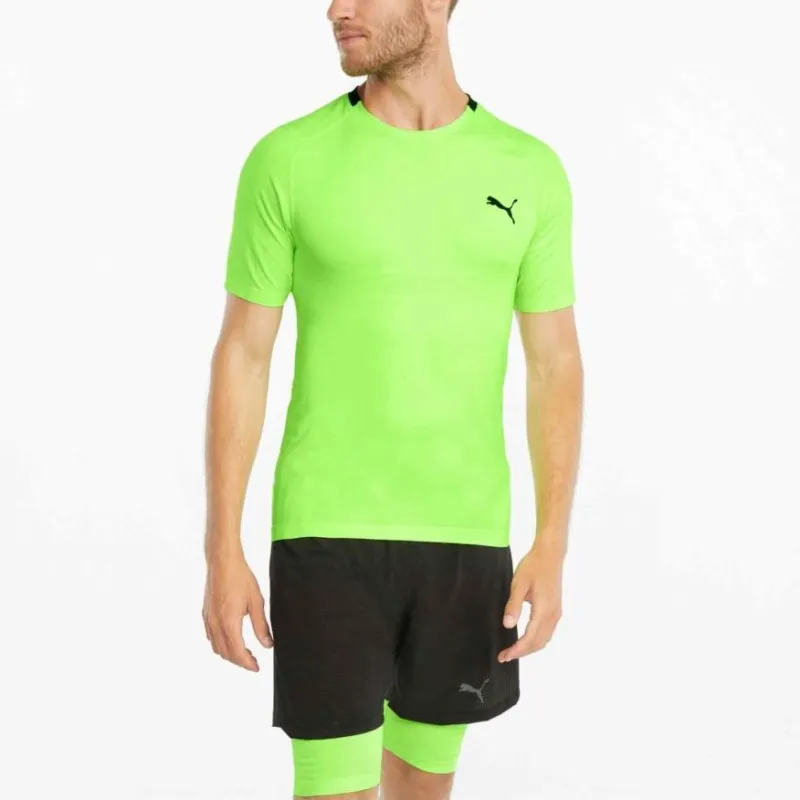 PUMA T-Shirts Men Lime Green-2