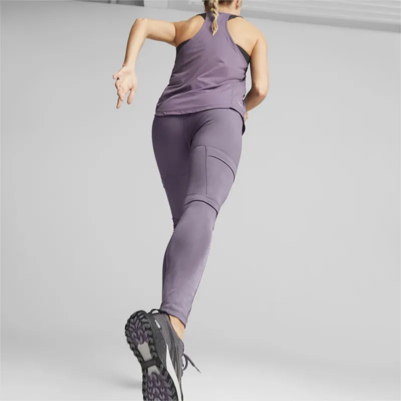 PUMA Sports Pants Women's Purple Charcoal-4