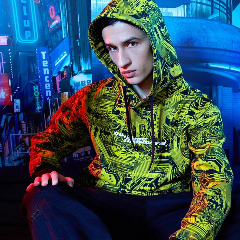 OUTDOOR PRODUCTS Sweatshirts Men Yellow Print-1