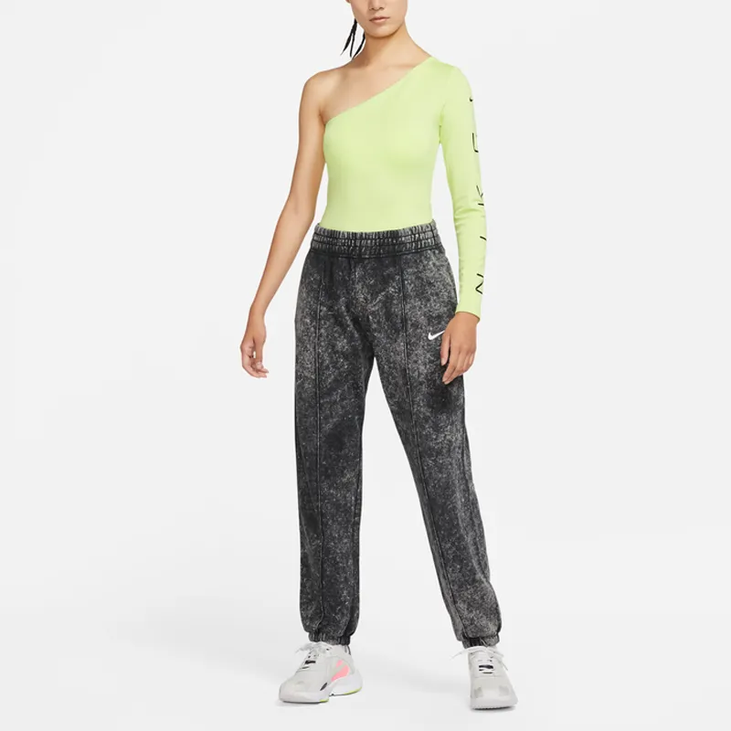 Nike Sportswear T Shirts Women's Light Lemon/Black-1