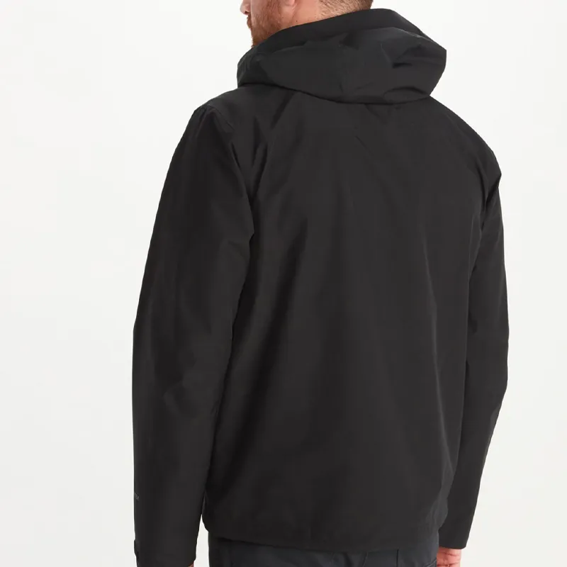 Marmot Waterproof And Windproof Windbreaker Jacket Men's Black-2