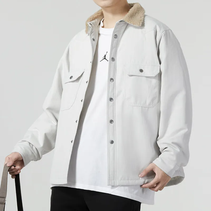 Nike Puffer Jackets Men White-4