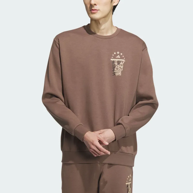 Adidas Sweatshirts Men Stratum Dark Earthy Brown-1