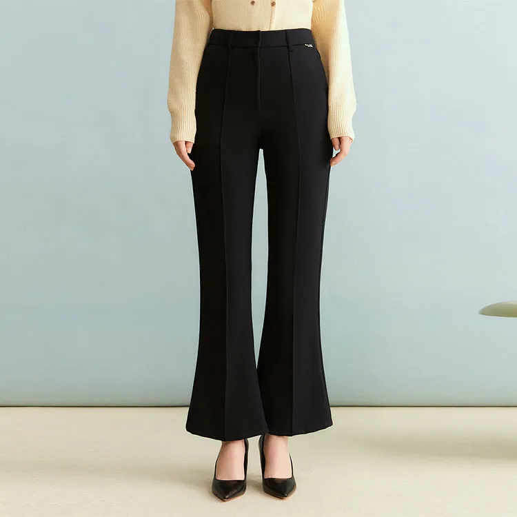Yiner Casual Pants Women's Deep Sea Blue-1