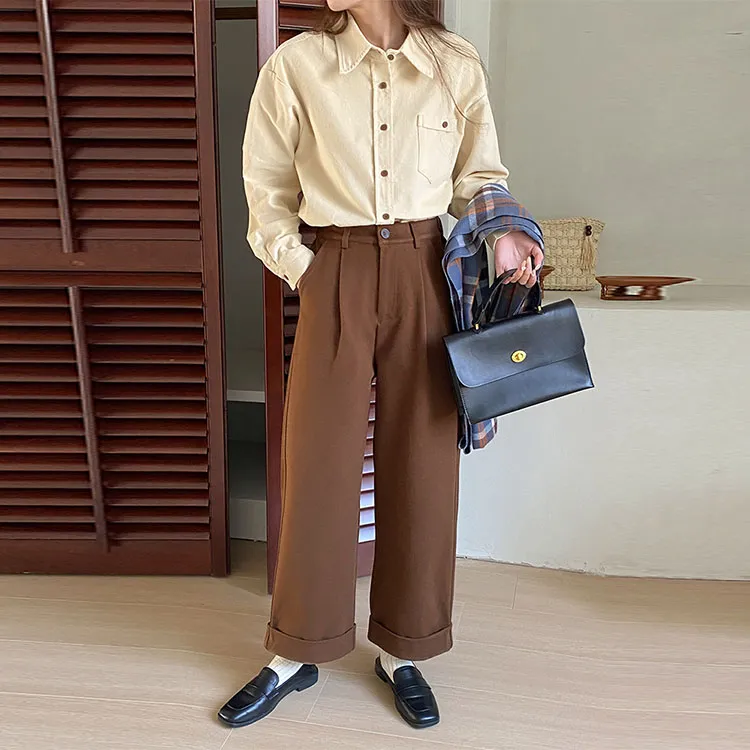 THREE PERCENTX.O.X.O. Casual Pants Women's Coffee-1