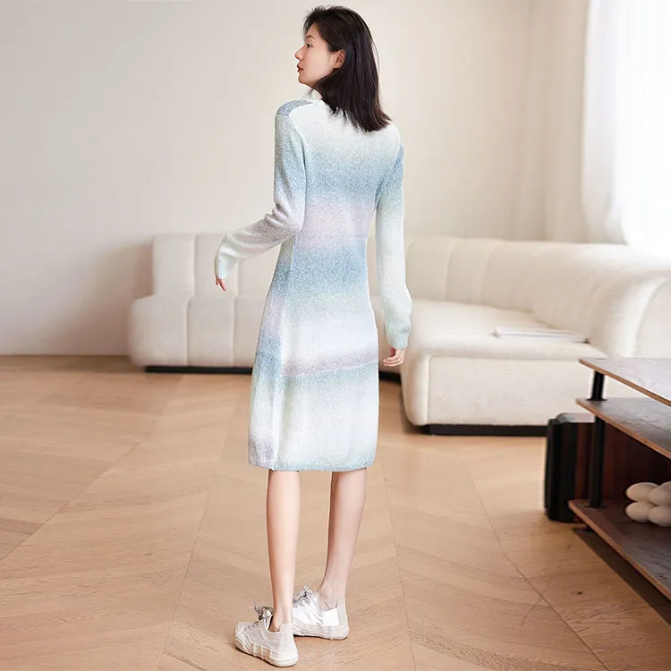 Demana Long Sleeved Dress Women's Green-2