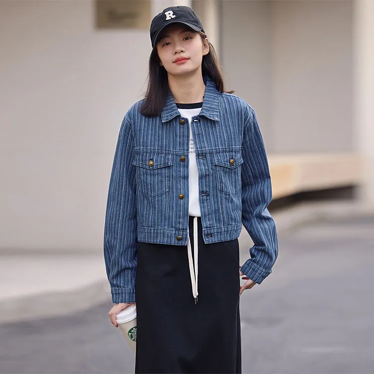 Demana Denim Jacket Women's Blue-1