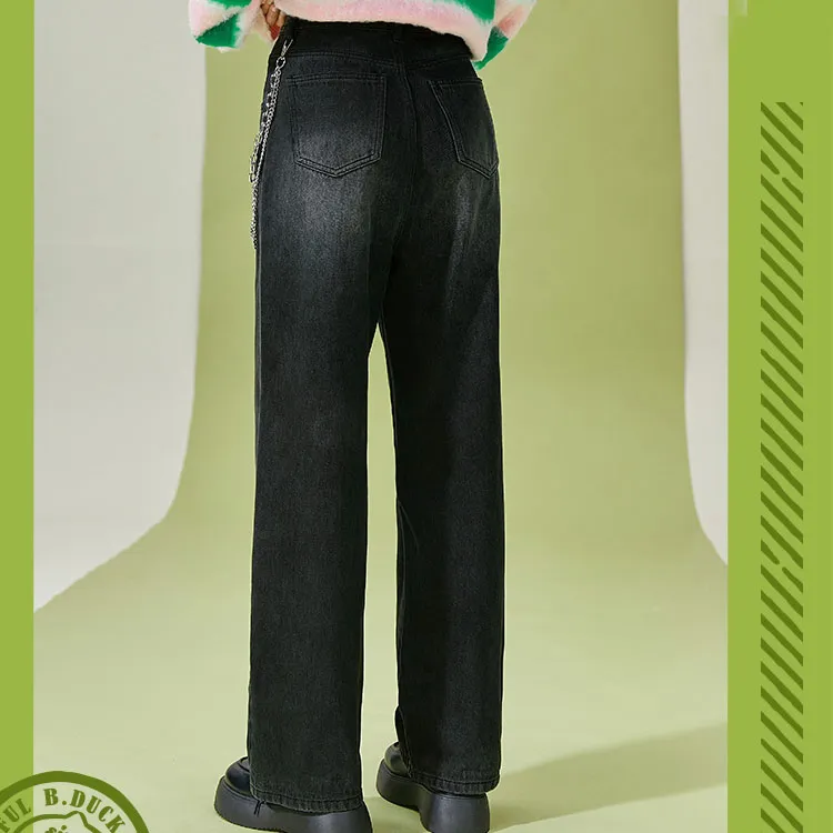 B.Duck Jeans Women's Gray-2