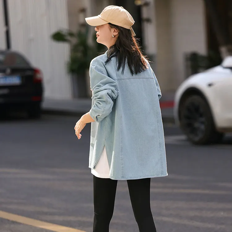 Demana Shirt Women's Light Denim Blue-1