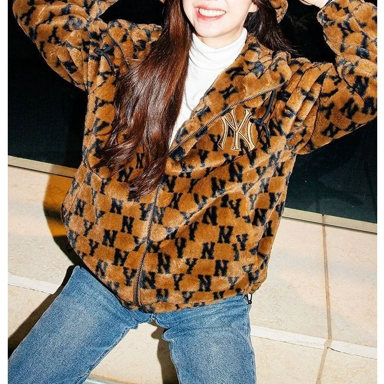 MLB Mlb Old Flower FW21 Jacket Unisex Brown-3