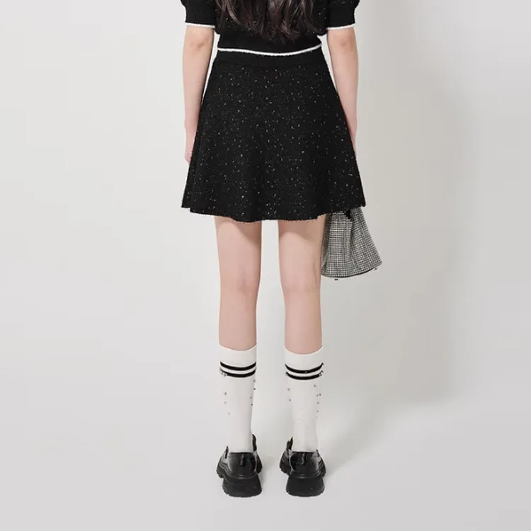 D'zzit Casual Short Skirts Women's Black-3