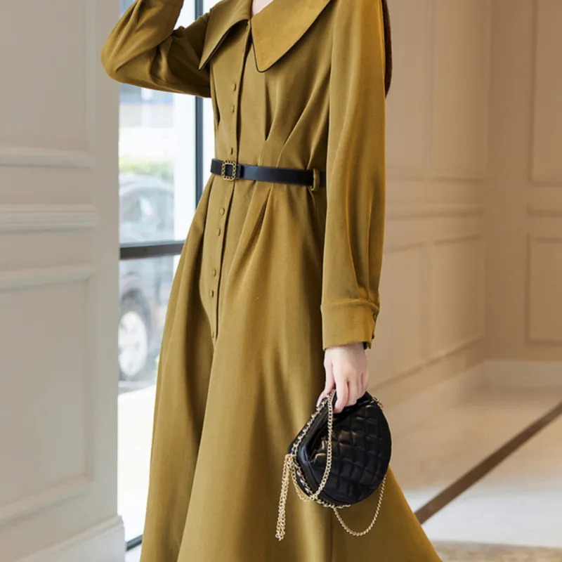 【dme】 Long Sleeved Dresses Women's-4
