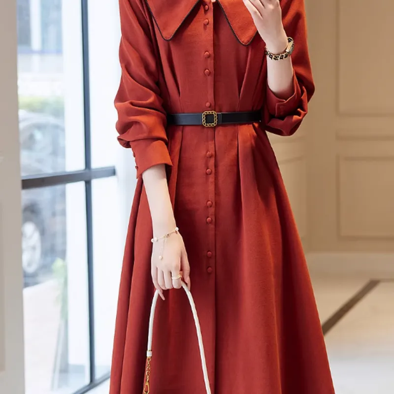 【dme】 Long Sleeved Dresses Women's-1