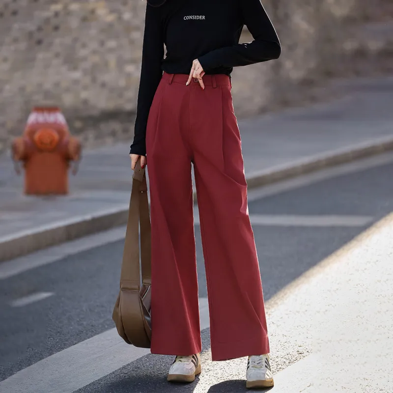 MT Casual Pants Women's Red-1
