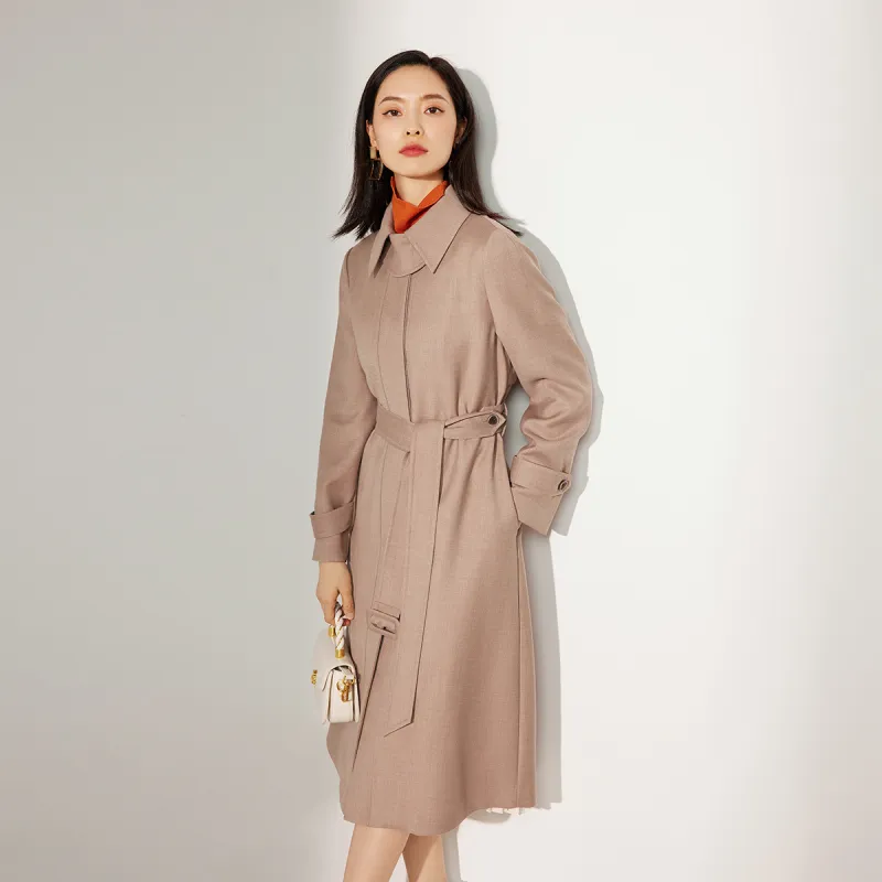BBLLUUEE Trench Coat Women's Timber-1