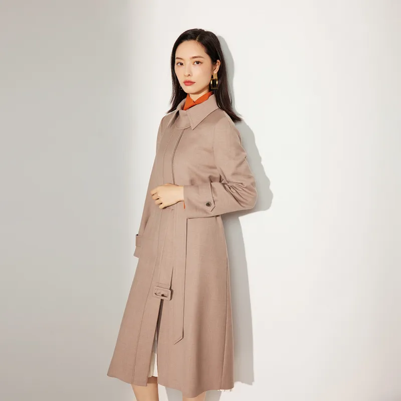 BBLLUUEE Trench Coat Women's Timber-2